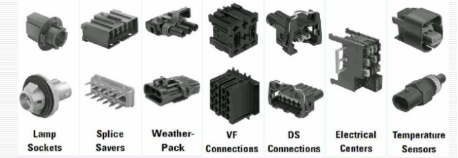 Lamp Sockets; Splice Savers; Weather-Pack; VFDS Connections; Electrical Centers; Temperature Sensors