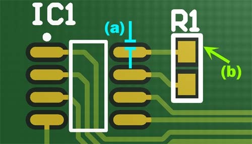 soldermask and silkscreen - printed circuit board concepts PCB