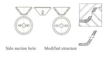 Inclined hole
