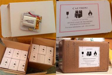 Lithium ion battery operation label