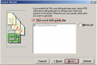 plot used drill guide lay